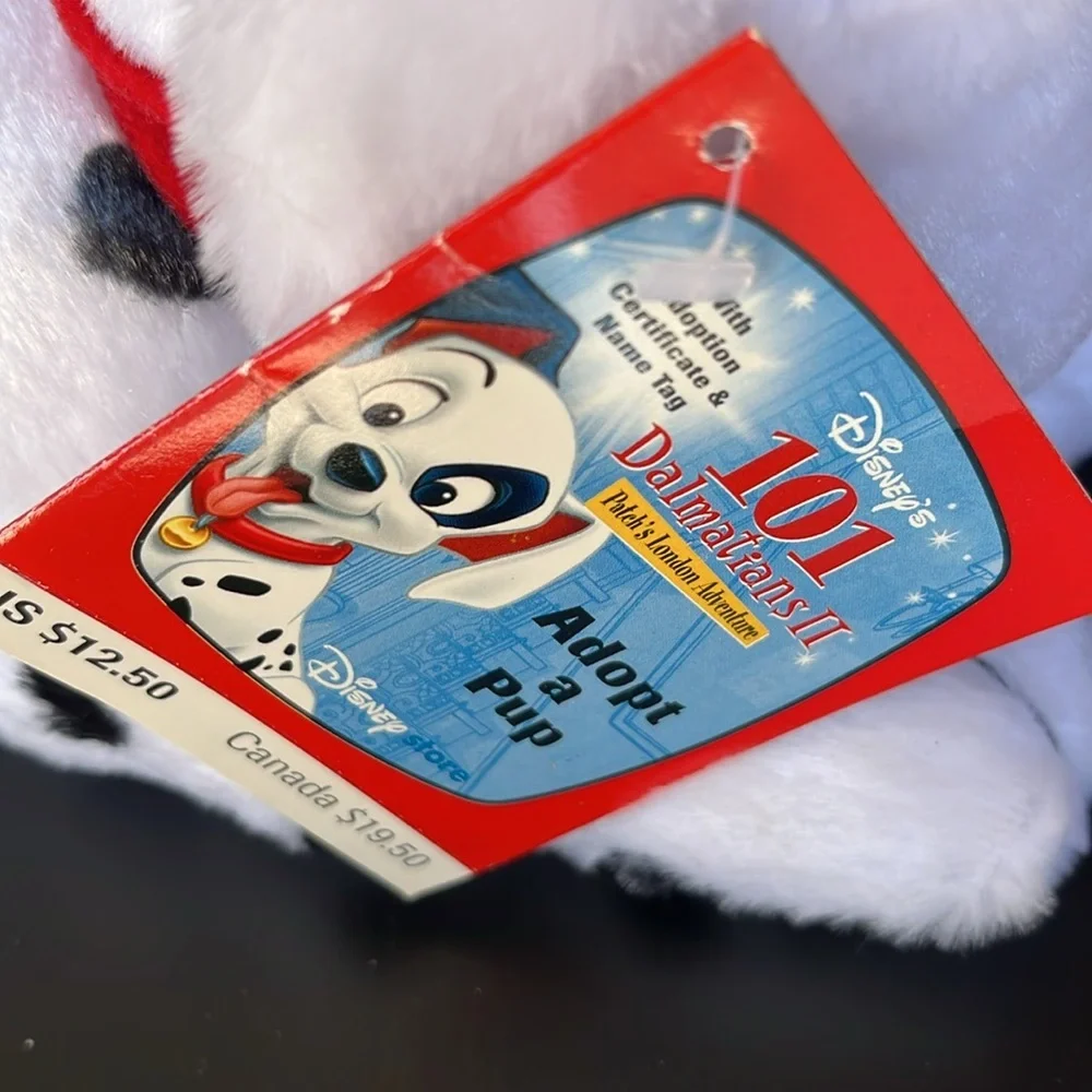 Disney Dalmatian Plush Dog Toy - White and Black